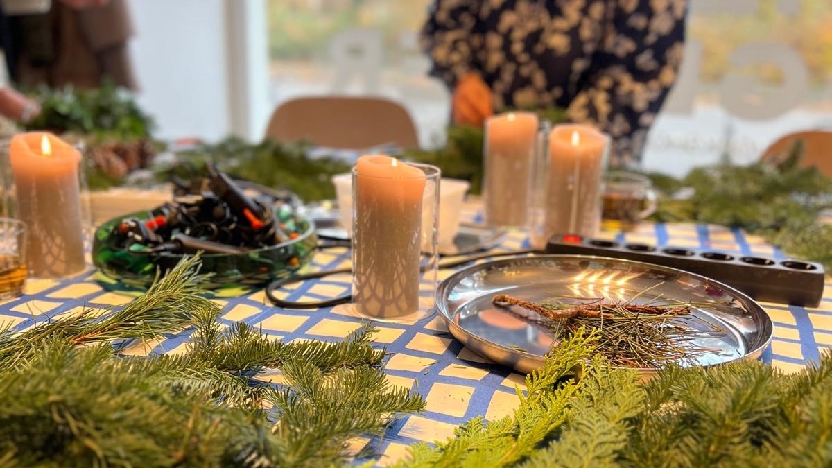 Adventskranz binden