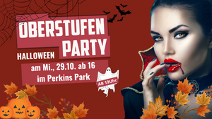 Oberstufenparty ab 16 Jahren Halloween Edition am MI., 29.10 in Stuttgart