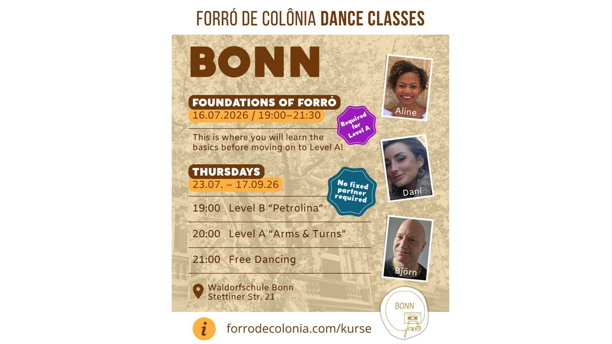 Forró in Bonn – Brazilian Dance Class for Beginners & Dance Lovers | Forró in Bonn – Brasilianischer Tanzkurs für Anfänger & Tanzbegeisterte