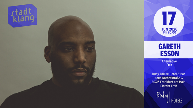 «stadtklang» mit GARETH ESSON | Live @ Ruby Louise Hotel & Bar