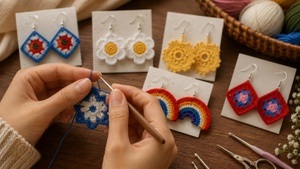 Crochet Ohrringe Workshop