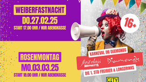 Weiberfastnacht & Rosenmontag für alle Jugendliche in Köln ab 16 Jahren