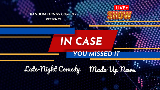 In Case You Missed It | "Late Night" -style English Comedy Gameshow