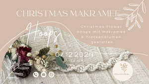 Workshop: Christmas Makramee Hoops