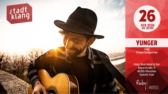 «stadtklang» mit YUNGER | live @ Ruby Rosi Hotel & Bar