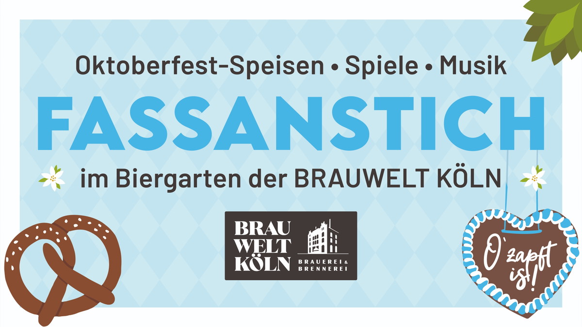 Titelbild der Veranstaltung Fassanstich zum Oktoberfest in der BRAUWELT Köln