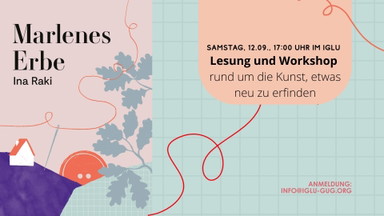 Lesung und Repair Workshop mit Ina Raki