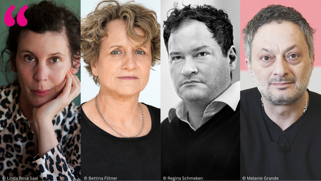 Das bin doch ich!? Über Literatur und das wahre Leben. Mit Daniela Dröscher, Bettina Flitner, Thomas Melle und Feridun Zaimoglu