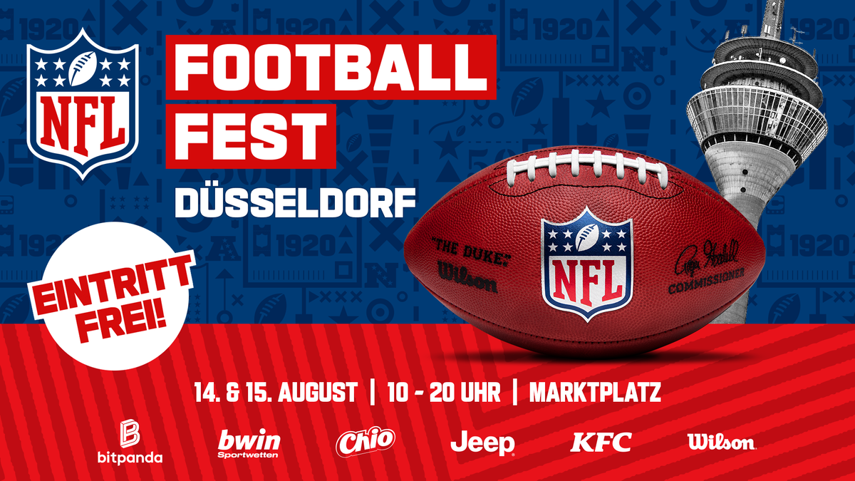 Photo: rausgegangen.de NFL Football Fest Düsseldorf 2026: Dates, Events, and Free Admission Details
