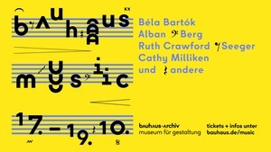 bauhaus music 2024 - Arnold Schönberg, Kurt Schwitters, Ruth Crawford Seeger
