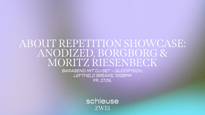 Barabend mit DJ-Set – ANODIZED, BORGBORG & MORITZ RIESENBECK