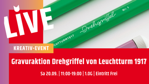 Gravuraktion Drehgriffel von Leuchtturm 1917