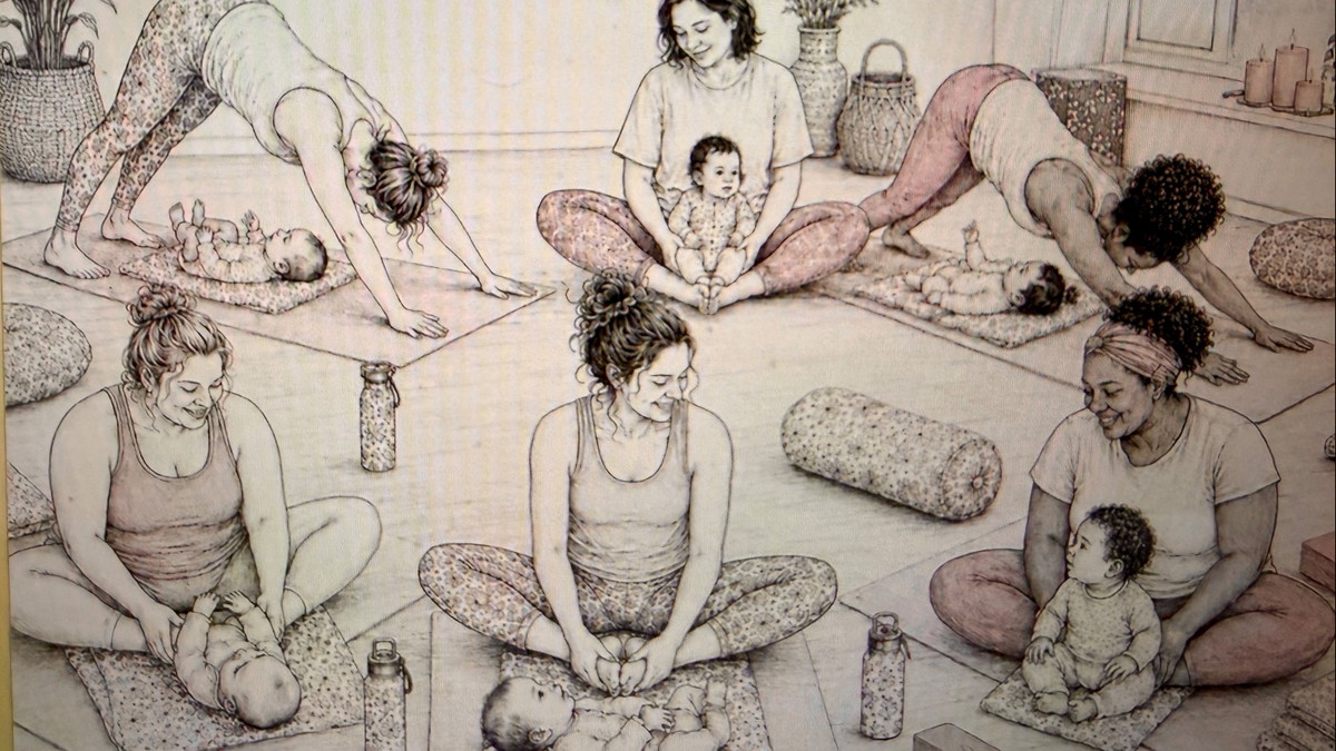 Titelbild der Veranstaltung Mama & Baby Yoga