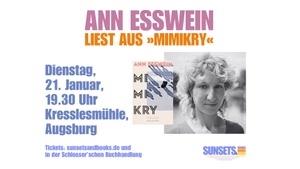 sunsets & books: Ann Esswein liest aus ihrem Debütroman „Mimikry“