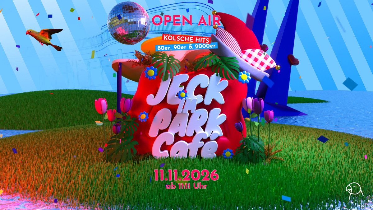 Titelbild der Veranstaltung JECK IM PARK CAFÉ 💙🤍 11.11. – OPEN AIR