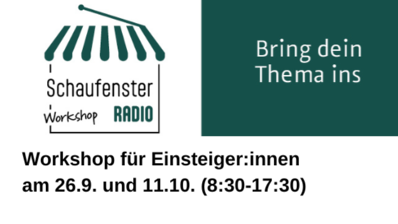 Bring' deine Themen ins Radio - Radio-Workshop für Einsteiger*innen