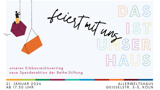Feier mit uns: Das ist unser Haus!