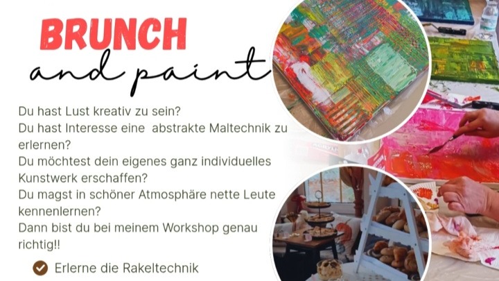Brunch and paint Rakeltechnik