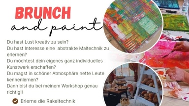 Brunch and paint Rakeltechnik