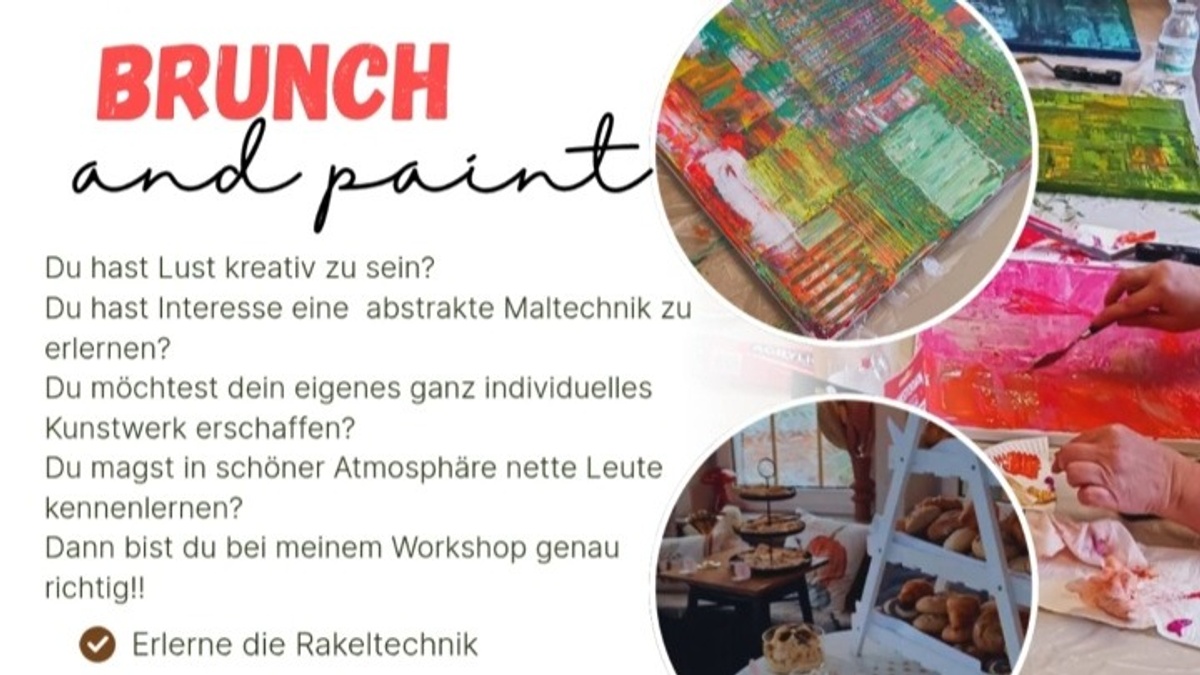 Brunch and paint Rakeltechnik