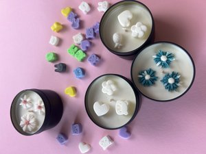 Soy Wax Candles with Essential Oils & Wax Figures