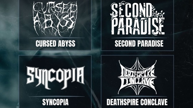 Modern Metal Madness presents: Cursed Abyss, Second Paradise, Syncopia, Deathspire Conclave