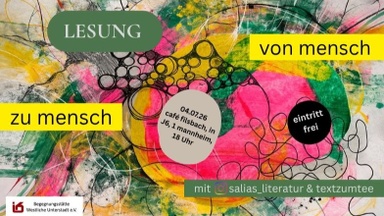 "Von Mensch zu Mensch"- Eine Lesung