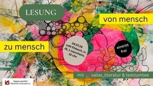 "Von Mensch zu Mensch"- Eine Lesung