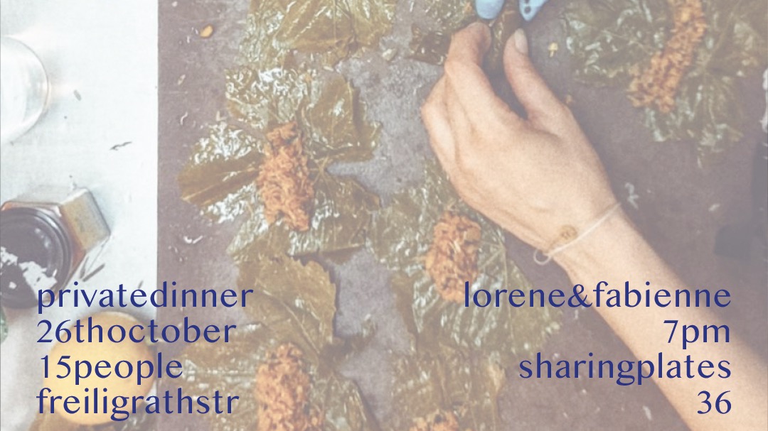 mise en place – levantine family dinner