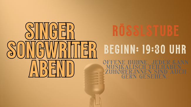 Singer-Songwriter-Abend (Open-Mic)