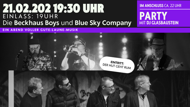 LIVE MUSIK | Die Beckhaus Boys und Blue Sky Company