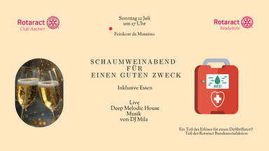 Schaumweinabend für einen guten Zweck