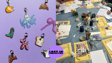 CHARMS PARTY – Bag Charm, Clogs-Charms, Maschenmarkierer oder Knöpfe aus Schrinkle-Folie