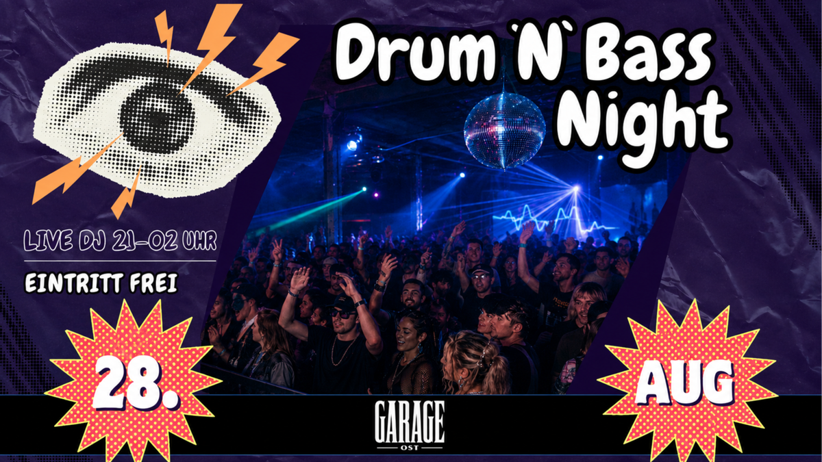Titelbild der Veranstaltung DRUM `N`BASS NIGHT