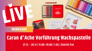 Caran d'Ache Vorführung Wachspastelle