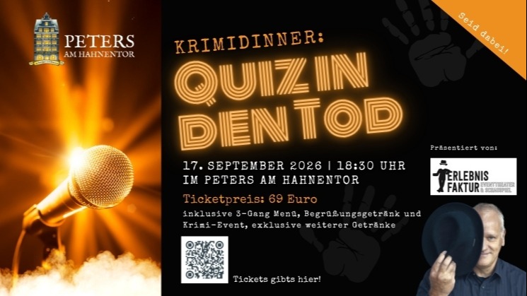 Krimi Dinner " Quiz in den Tod"