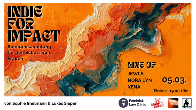 INDIE FOR IMPACT 3.0 Charity-Konzert mit jewls, xena and Nora Lyn