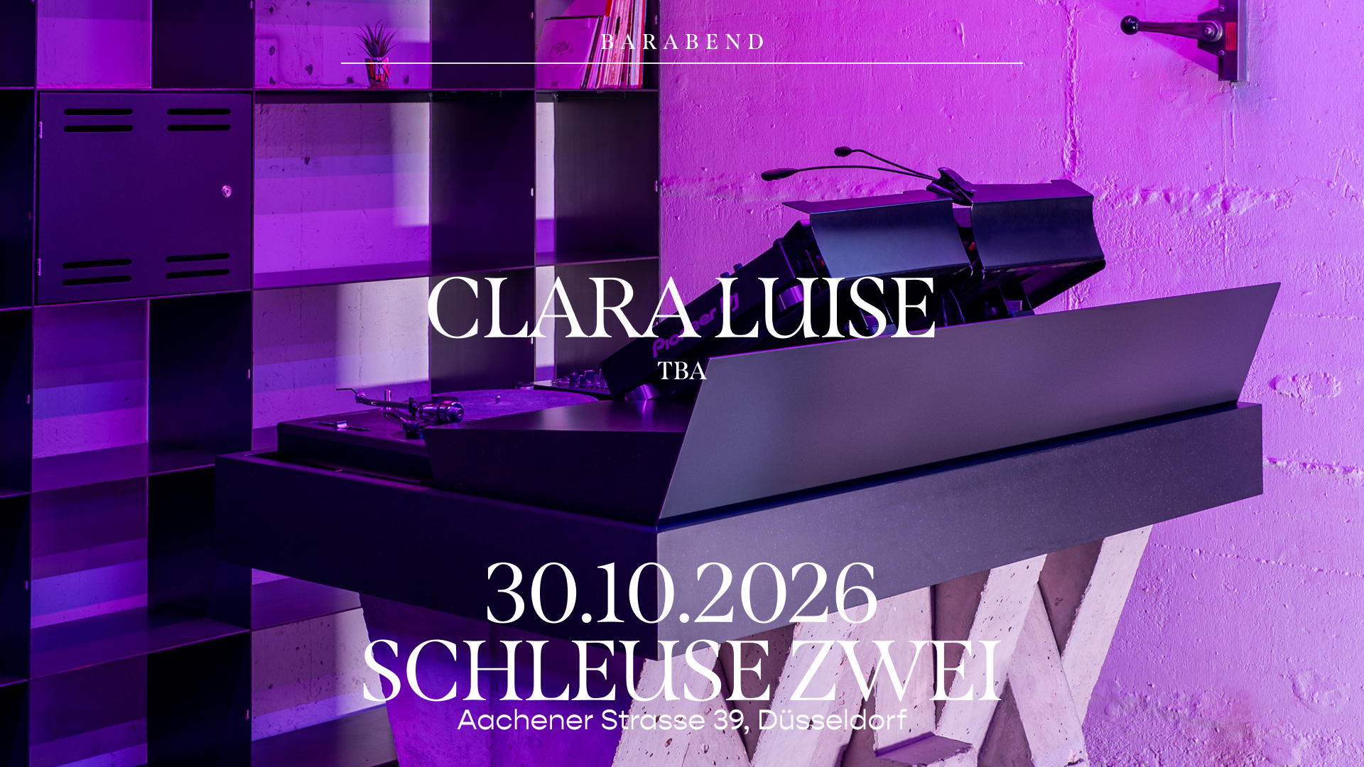 Barabend mit DJ-Set – Clara Luise