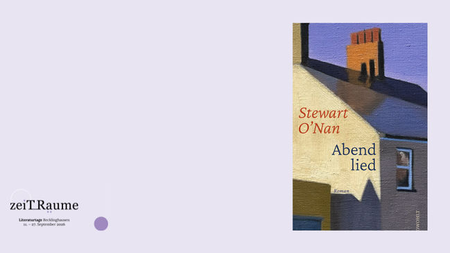 Thomas Gunkel liest Stewart O´Nan: Abendlied (Literaturtage Recklinghausen 2026)