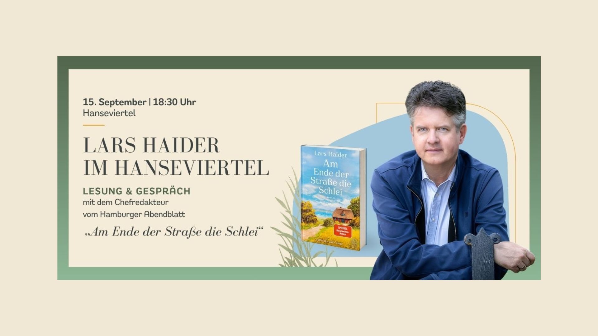 Lesung mit Lars Haider im Hanseviertel – Chefredakteur vom Hamburger Abendblatt