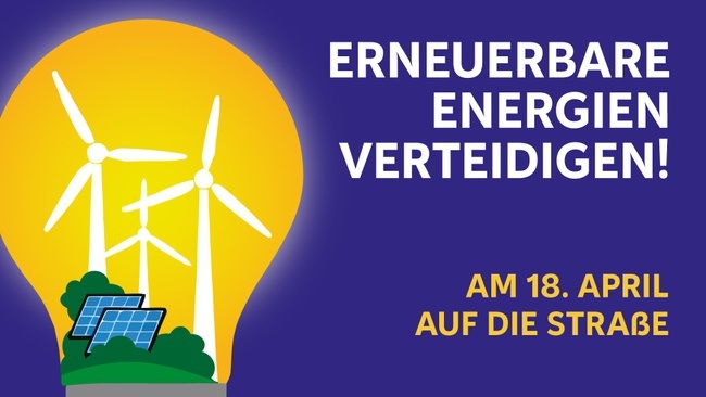 Erneuerbare Energien Verteidigen Demo