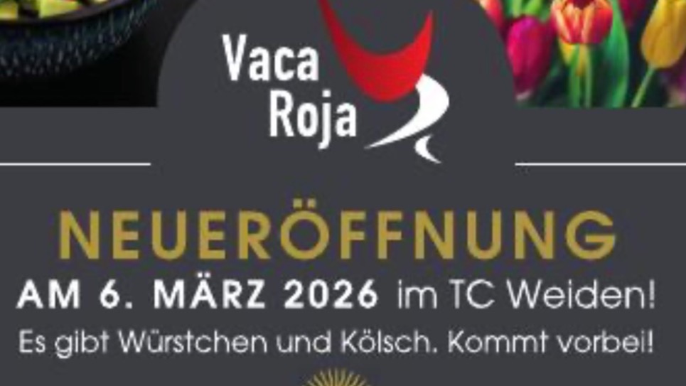 Neueröffnung Restaurant im Tennisclub Weiden