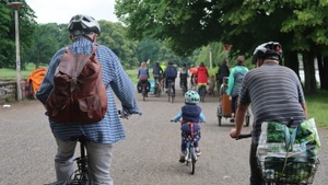 Notenrad-Familientour durch Leipziger Parks