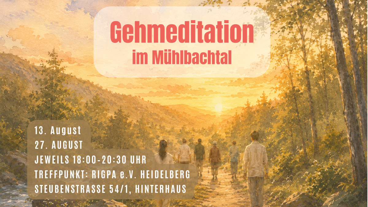 Titelbild der Veranstaltung Gehmeditation im Mühlbachtal