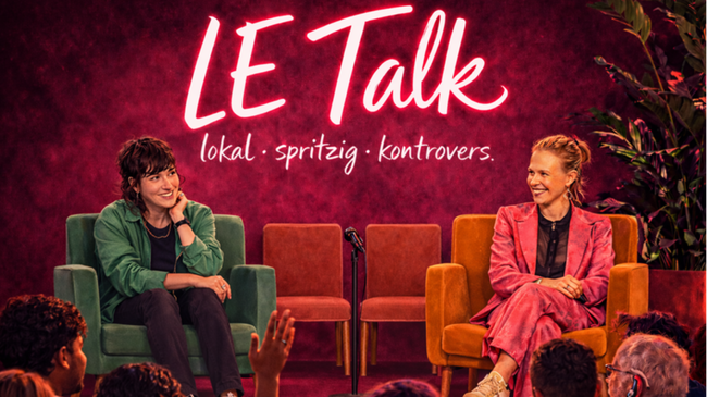 LE Talk - lokal, spritzig, kontrovers - im Biergarten des Ilses Erika