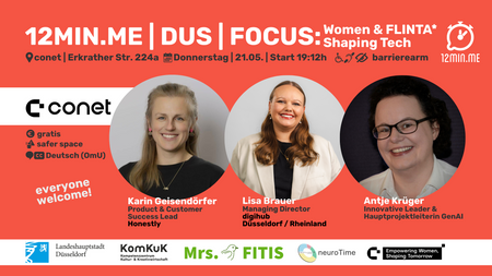 12MIN.ME | DUS | FOCUS: Women & FLINTA* Shaping Tech