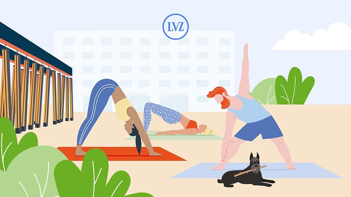 Open-Air Yoga mitten in der City