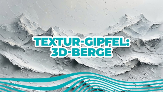 Textur-Gipfel: 3D-Berge Spachtelworkshop