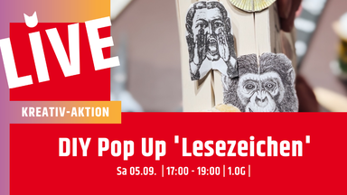 DIY Pop Up 'Lesezeichen'