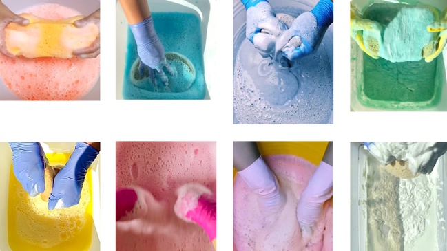 The Lure of the Sponge: Interaktive ASMR-Performance von Dina Kelberman